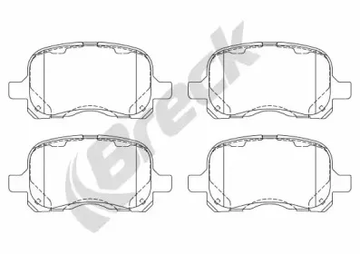 23294 00 701 00 BRECK Комплект тормозных колодок, дисковый тормоз